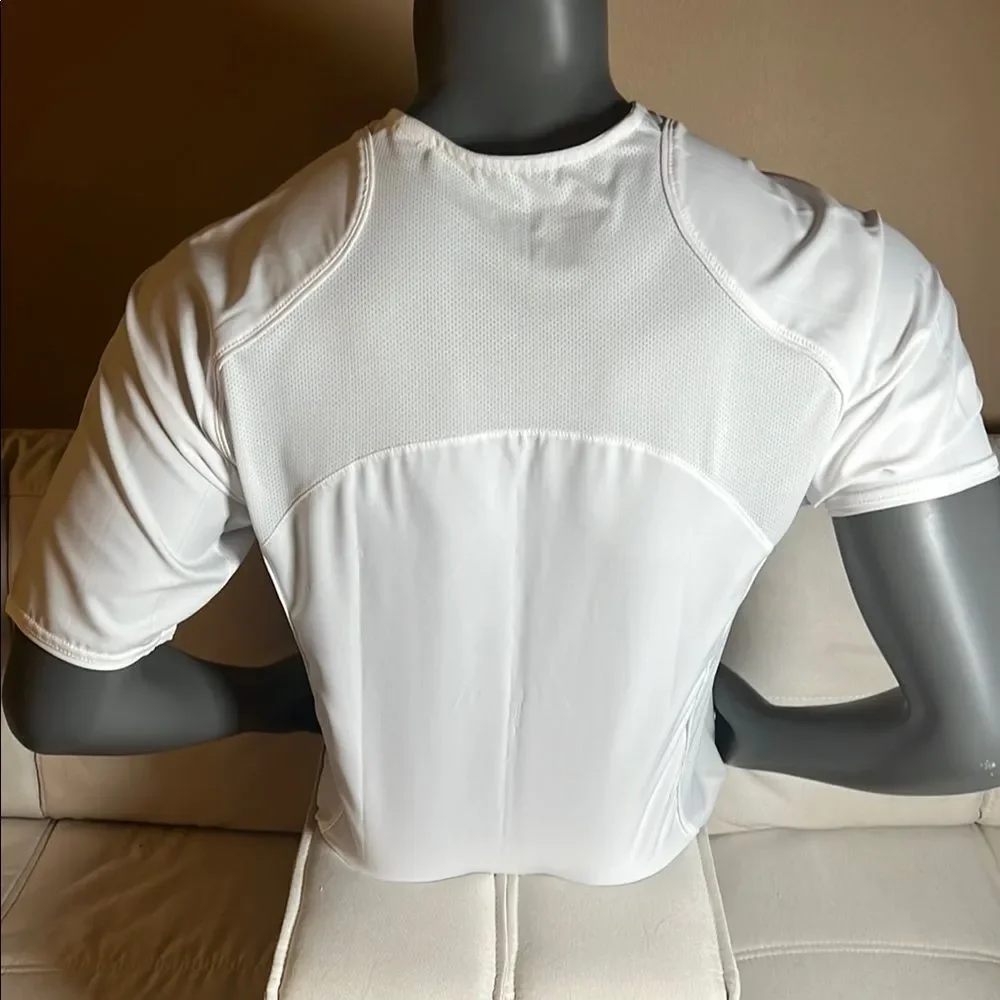 Nike Men’s White Performance V-Neck Jersey Shirt Size Small